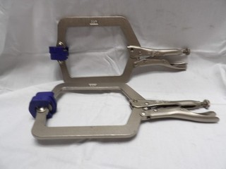 Pair of Vise Grip 9SP Locking C clamps "nice"