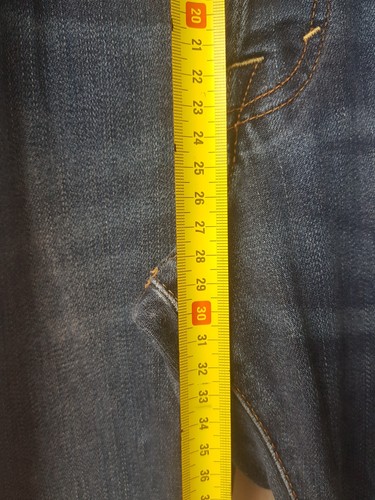 Jeans Mujer Damas Niñas Cinco Bolsillos Botones Ajustados Rectos Talla 34 - Imagen 9 de 18