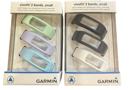 2 Garmin Vivofit 2 Replacement Bands Size Small 2 Sets Of 3 New Pastel Black