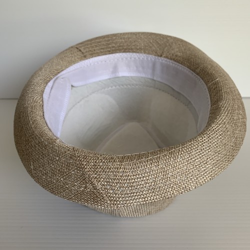 Cappello Fedora beige con fascia nera cotone/poliestere taglia 57 uomo/donna - Foto 11 di 15
