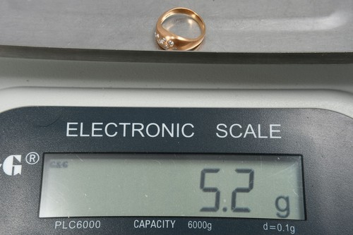 Q07C06- Gold 750 18kt Ring mit Diamanten zus. ca. 0,20ct - Bild 11 von 12