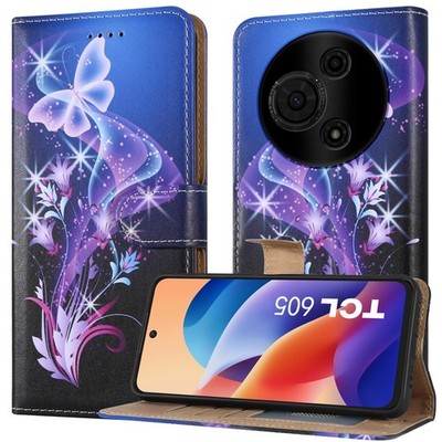 Custodia Per Telefono In Pelle Goffrata Skin Feel Per TCL 30 4G Skin Feel Funda De Cuero Para Teléfono En Relieve Púrpura Claro - Foto 5