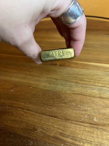 Vintage 1992 Original Chevrolet Brass Zippo Feuerzeug - Bild 4 von 5