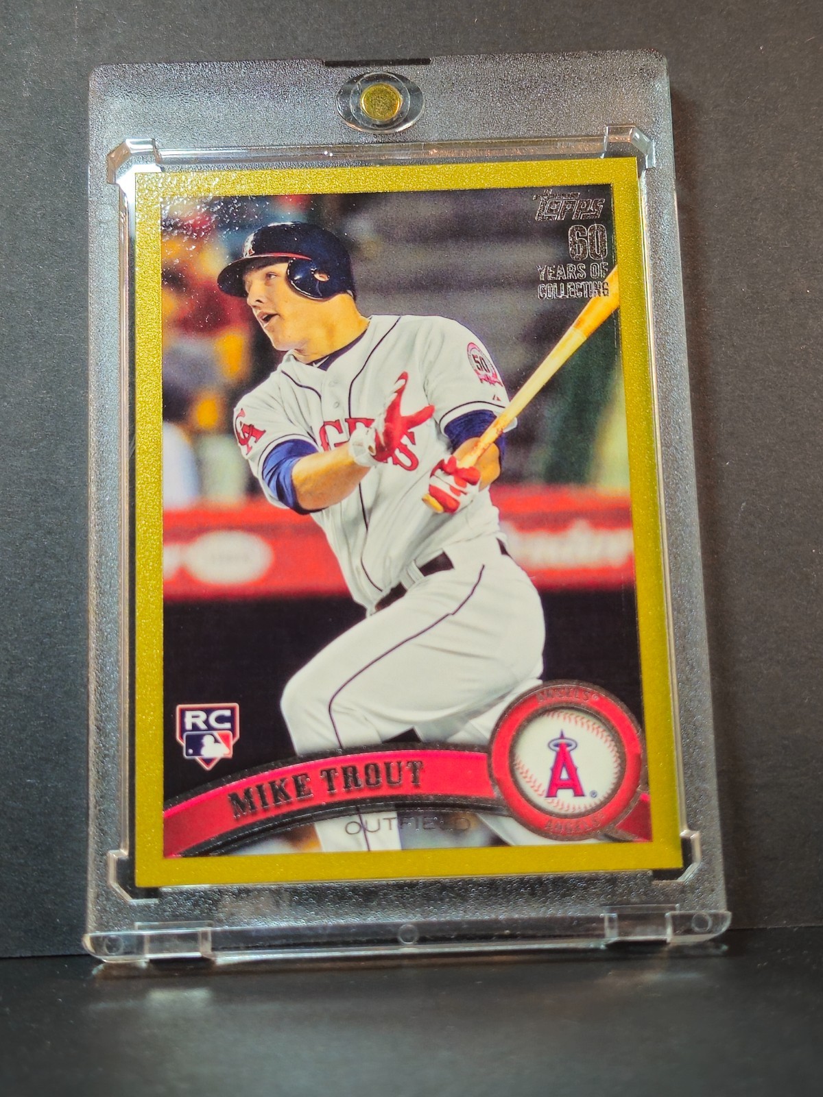 2011 TOPPS UPDATE GOLD MIKE TROUT #US175 ROOKIE LOS ANGELES ANGELS HOF RC