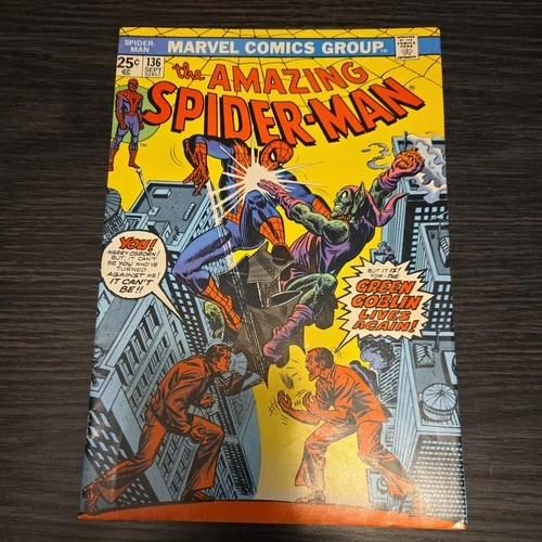 Amazing Spider-man #136 Marvel 1974 / 1st Harry Osborn Green Goblin / Bronze Key