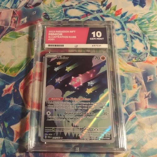 2023 Paradox Rift Minior Illustration Rare 201 Ace Grade 10 Gem Mint