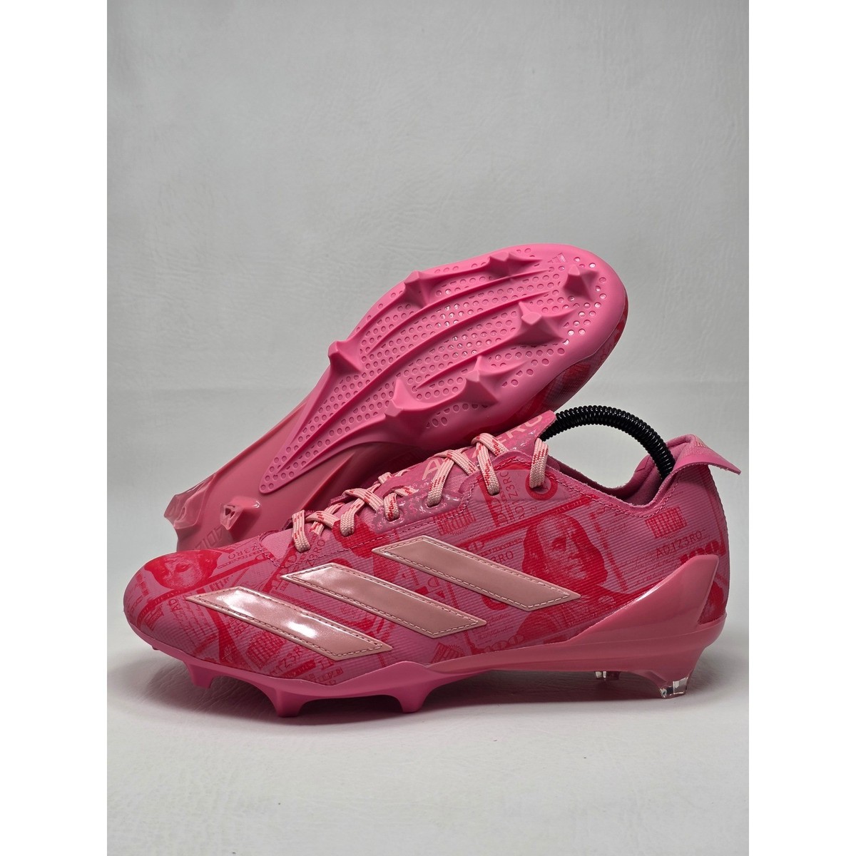 Adidas Adizero Electric II Pink Money Print Football Cleats Mens