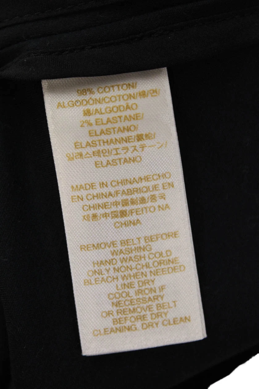 Abito donna Kate Spade New York cotone a righe zip aderente + svasato nero taglia 2