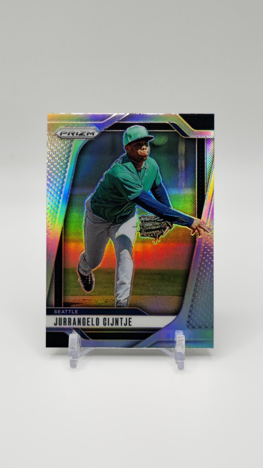 2025 Panini Prizm #238  Jurrangelo Cijntje Silver Prizm Parallel Seattle 
