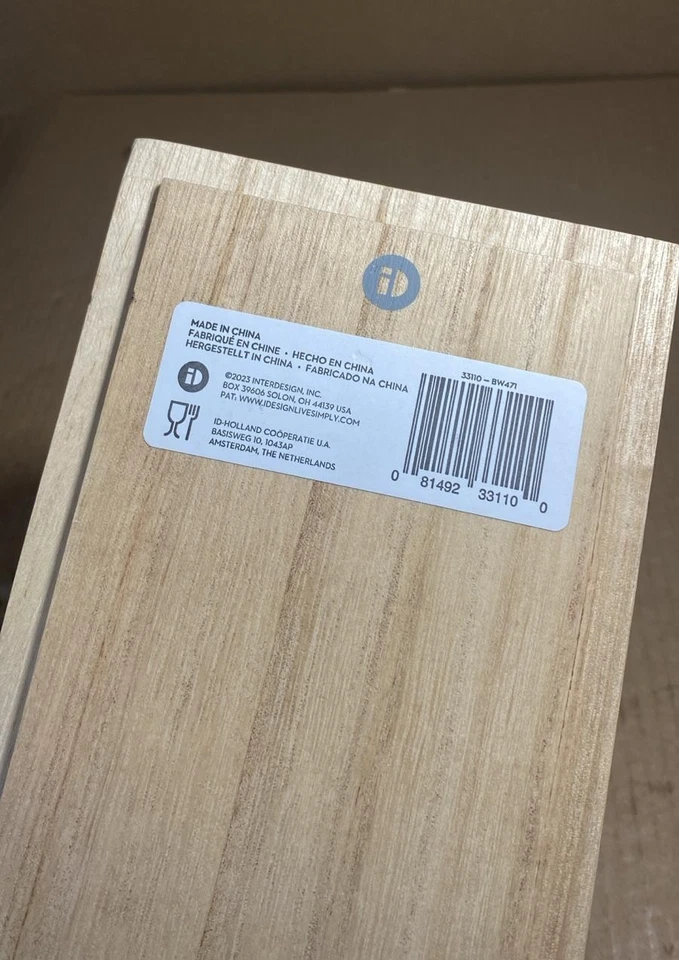 iDesign EcoWood Kitchen Storage Box, Kitchen Container Made from Eco-Friendly - Image 4 of 4