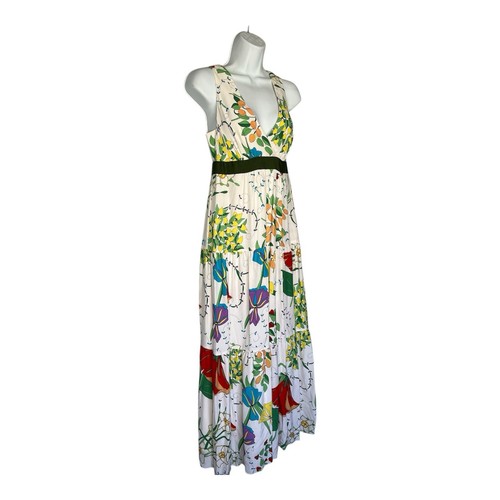 Anthropologie Leifsdottir Silk Maxi Dress Floral Size 2 - Picture 4 of 14