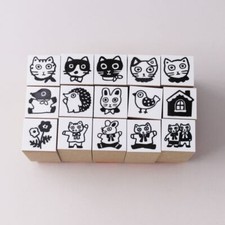 Yumi Kitagishi x SANBY Collaboration Chibi Stamp 15 Kinds Kawaii JAPAN NEW