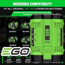 3.0Ah For EGO BA2800 Battery Li-Ion BA4200 Lawn Mower Leaf Blower Power Tool 56V