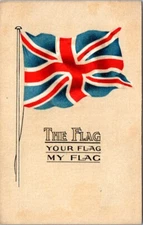 Great Britain Flag Flags of Empire Classic British W N Sharpe Pub postcard PQ3