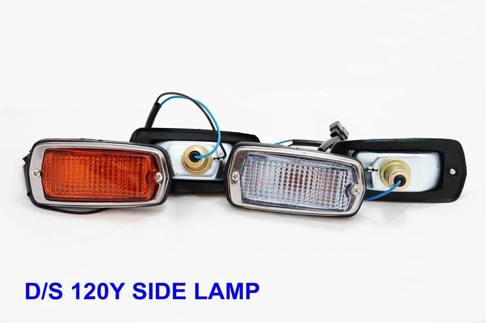 For DATSUN 510 120Y B210 240z Side Marker Lights 2x Clear 2x Amber R/L Wire Bulb - Image 2 of 3