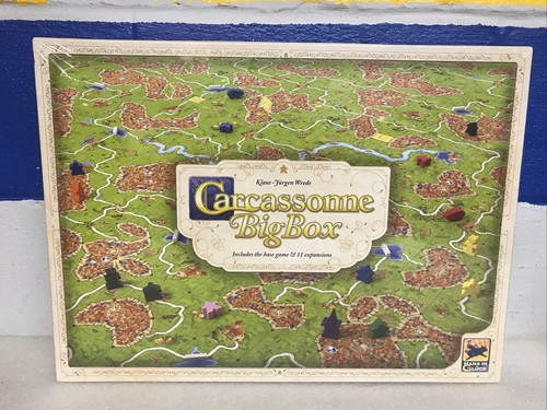Carcassonne Big Box Board Game W/ All 11 Expansions 2-6 Players Z-Man Games New
