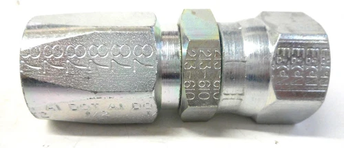 EATON, HYDRAULIC FITTING,1/2" FEMALE NPSM SWIVEL, 1/2" FEMALE JIC TUBE, SIZE 8