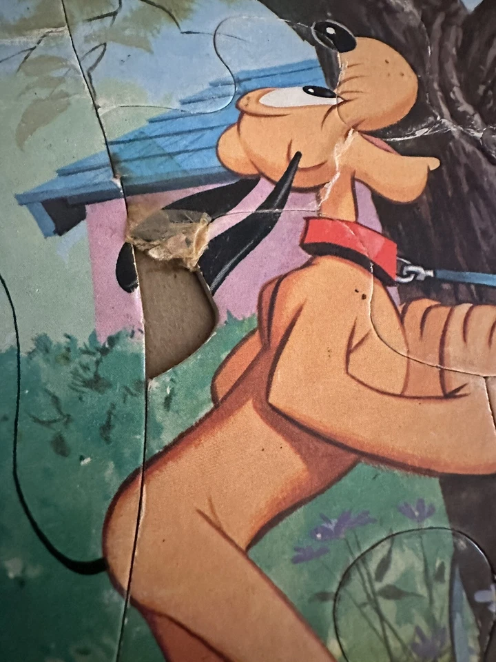 Vintage Whitman Frame Tray Puzzle Pluto Mickey Mouse - Image 3 of 4