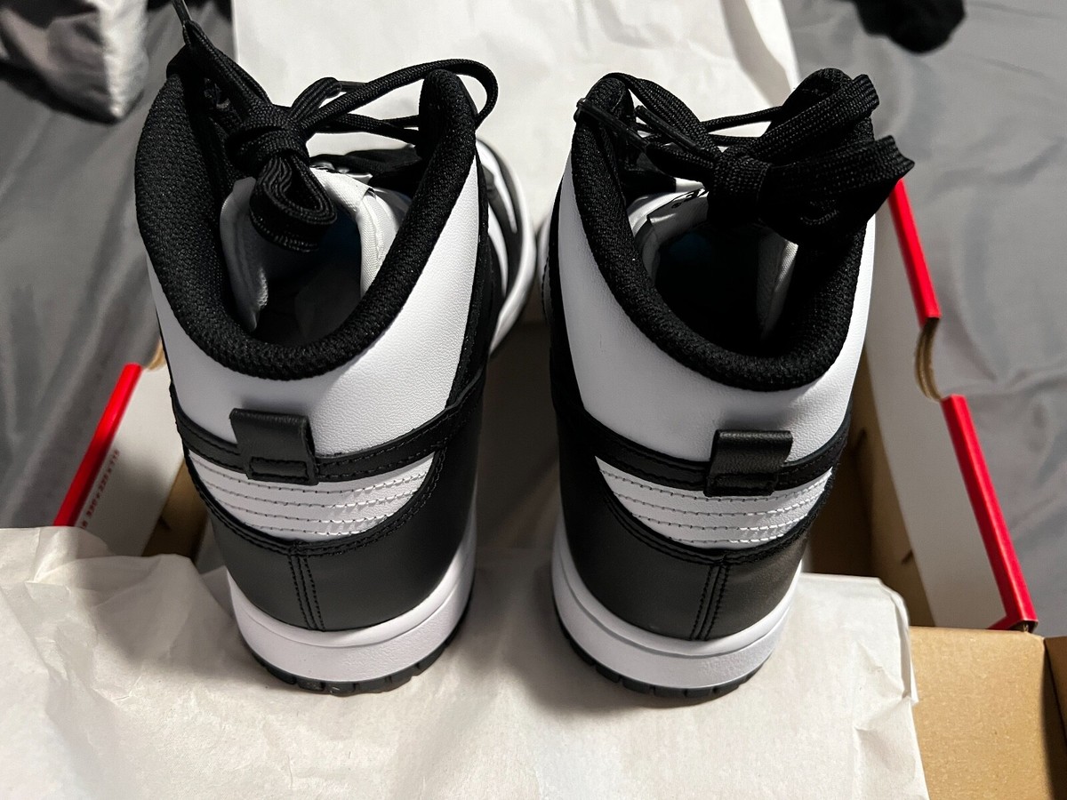 NIKE DUNK HI RETRO HIGH PANDA BLACK WHITE SZ 9 DEADSTOCK DD1399