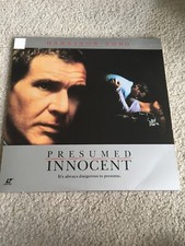 Presumed Innocent Laserdisc, 1991 Widescreen 2-disc Harrison Ford, Watched