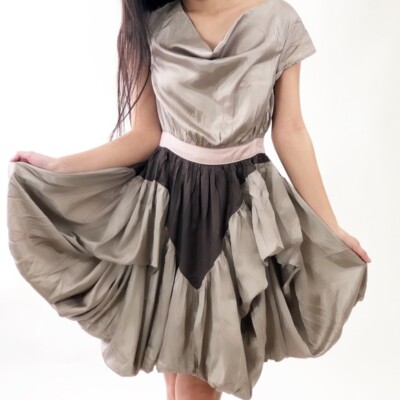 mischa embroidered shift dress