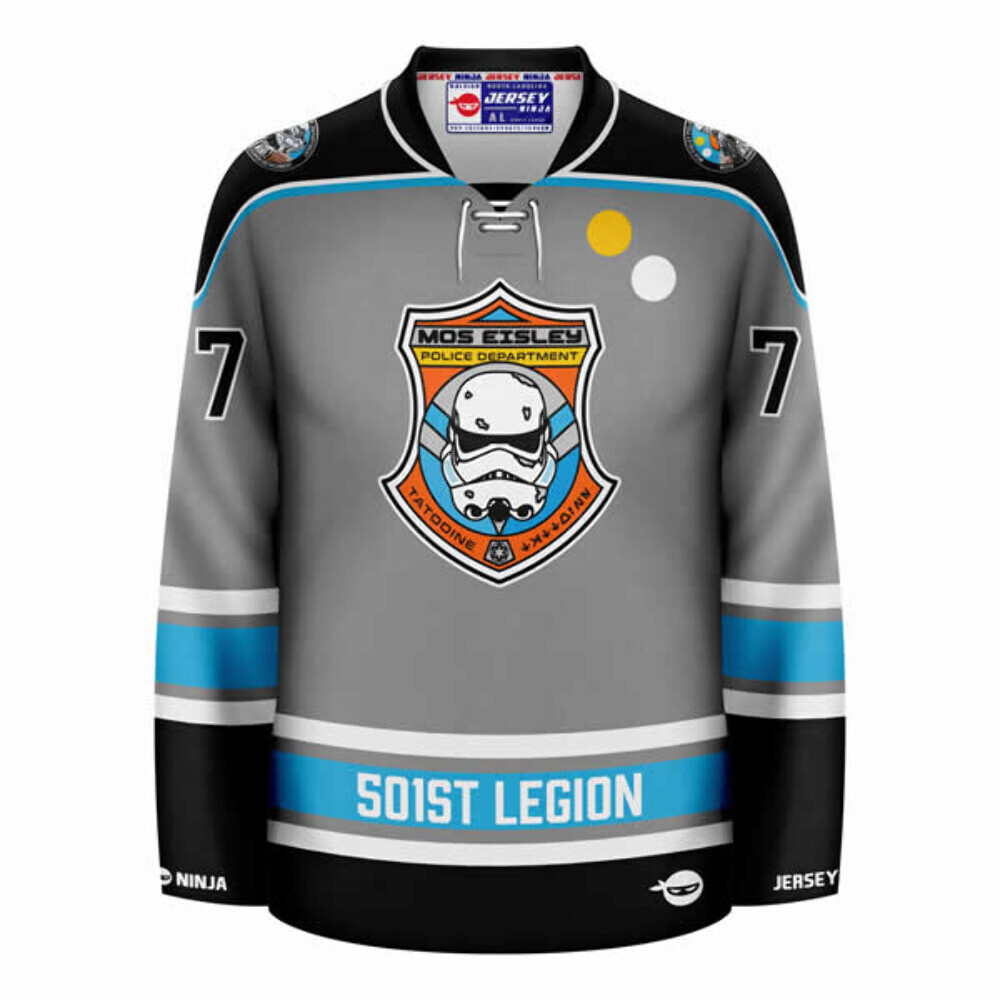 Mos Eisley Police Department Foot Patrol Hockey Jersey