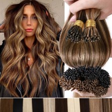 Balayage Stick I Tip Pre Bonded Remy Human Hair Extensions 1g/s Micro Beads 100G