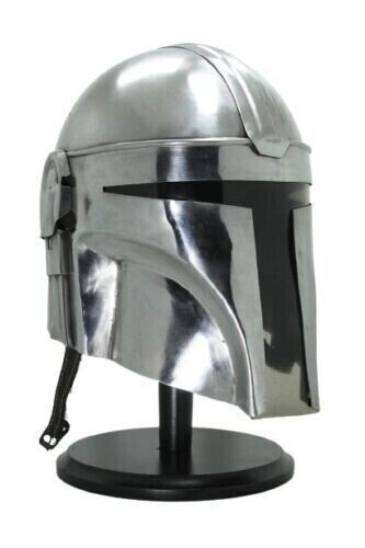 Casco Mandaloriano Serie Star Wars Armadura de Metal Casco Disfraz Utilería Mandaloriano - Imagen 1 de 4