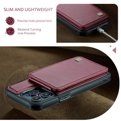 For Apple 16 /15/14/13 Pro Max Shockproof Magnetic Wallet Card Slot Leather Case - Picture 20 of 46