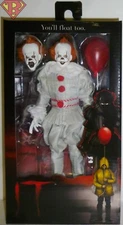 PENNYWISE IT (2017 Movie) 8" inch Scale Clothed Retro Action Figure Neca 2020