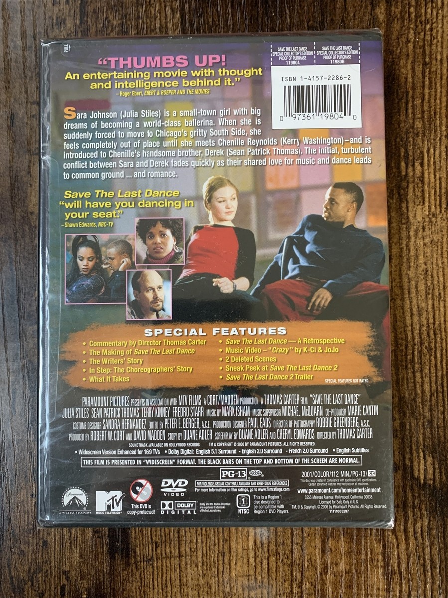 Save the Last Dance (DVD, 2006, Special Collectors Edition