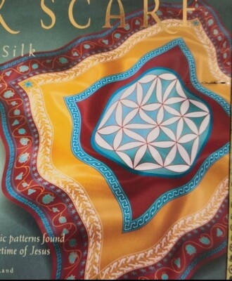 Genuine 100% Silk SHEBA silk scarf by Genesis Visions product of The Holy Land
