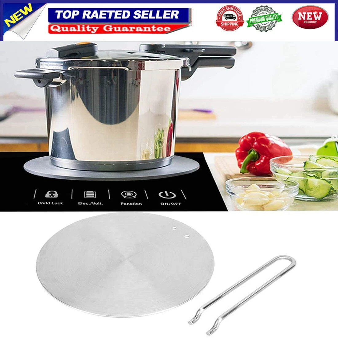 Heat Diffuser Induction Disc Hob Converter Adapter Gas Electric Cooker  Plate PfE | eBay