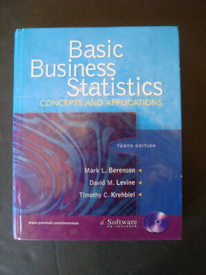 Basic Business Statistics Berenson 10th Edition Hardcover CD INCLUDED
