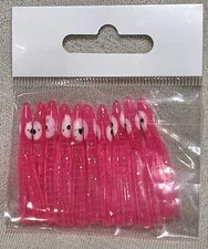10 Pack 1-5/8” Hot Pink mini Hoochie Squid Skirts for Humpy buzz bomb kokanee