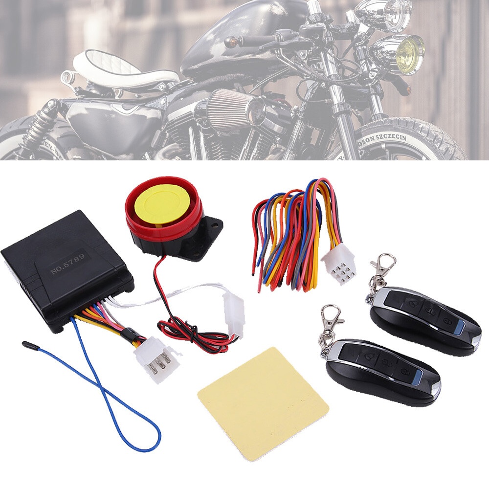 Alarm System Anti-theft Security Remote Control Motorcycle Scooter Cruiser Bike 
