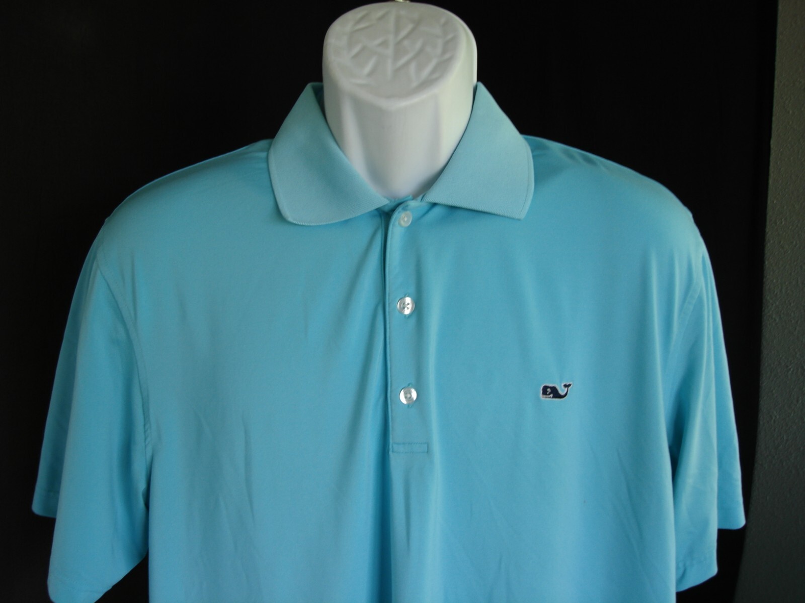 Vineyard Vines Performance Solid Teal Blue Poly/S… - image 7