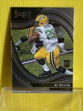 2020 Panini Select AJ DILLON RC Field Level Green Bay Packers