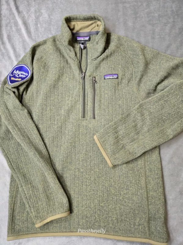 patagonia 1/4 zip fleece outdoor mountain hike jacket