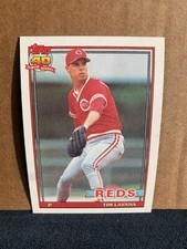 1991 Topps Baseball Card Cincinatti Reds Tim Layana