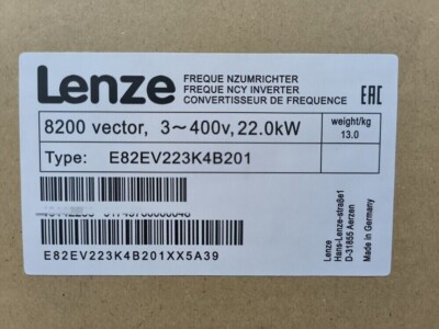 E82EV223_4B201 NEW LENZE E82EV223K4B201 Inverter 8200 vector 4.0kW E82EV2234B201