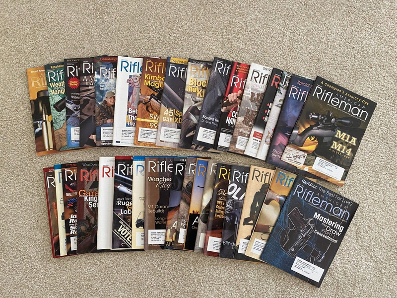 American Rifleman Magazines LOT OF 33 - 2001 through 2005