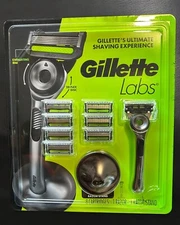 Gillette Labs 2D Flex Disc 5-Blade Razor w/ 8 Cartridges & Docking Stand