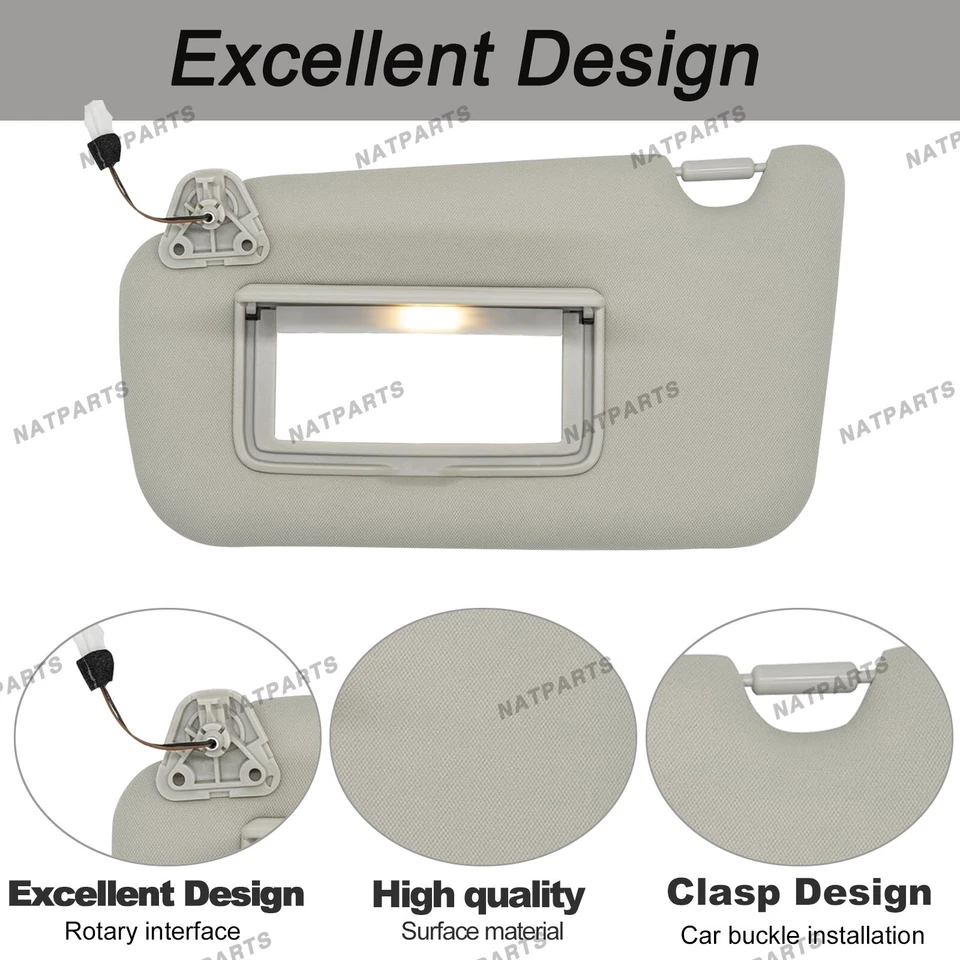 Parasol conductor izquierdo con luz para Nissan Sentra 2013-2019 96401-3SG8A Foto 3 de 4