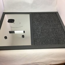 Silque MTV Dry Erase/Magnetic Board and Bulletin Board Framed 18x24 Inches