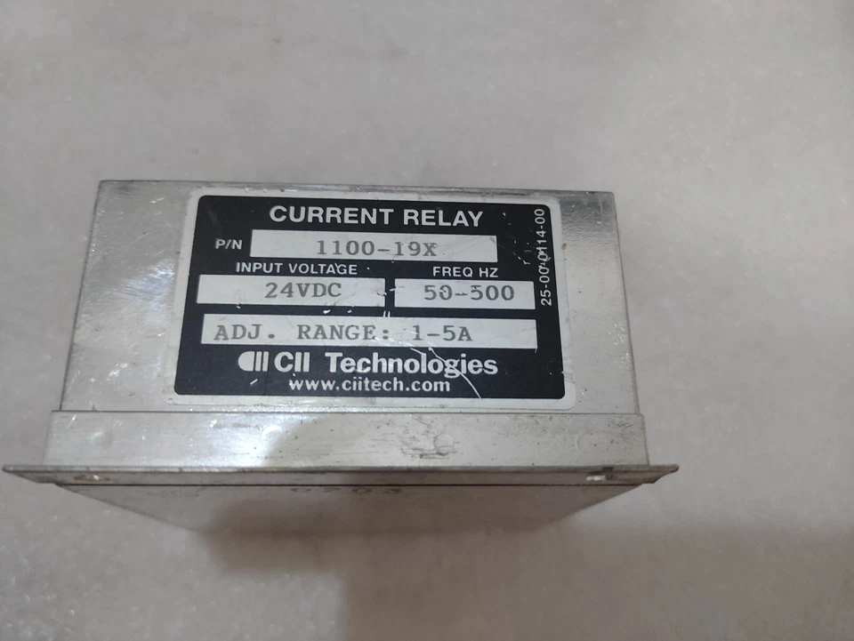 Wilmar Currant Relay 1100-19X, 24 Volt DC, 50-500 Hz, 1-5 Amp Adjustable - Image 2 of 4