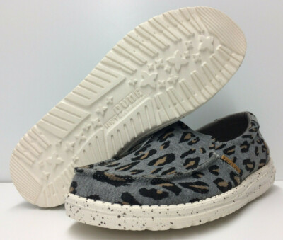 Hey Dude Misty Charcoal Cheetah Women's 