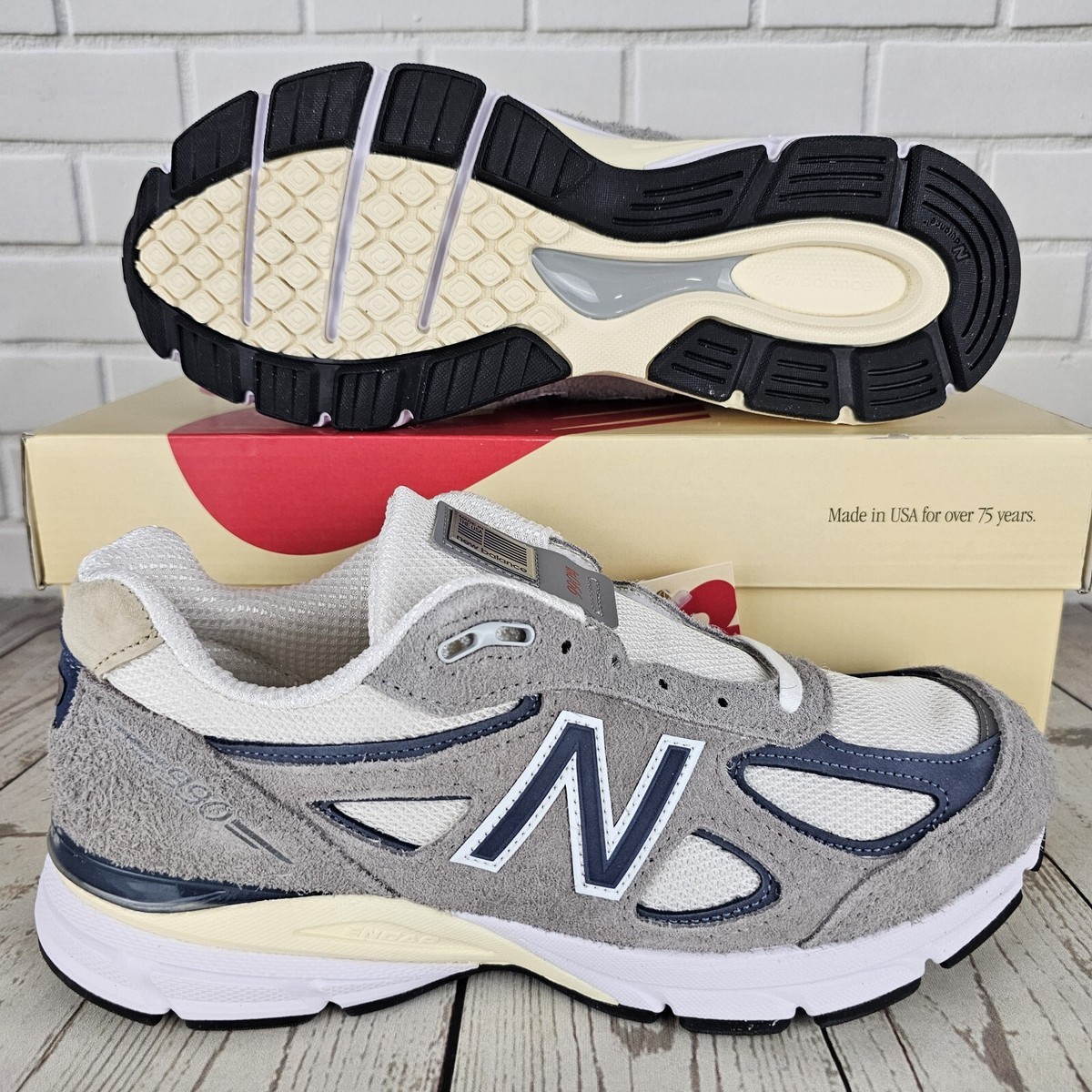⚡ New Balance X Teddy Santis 990 v4 Made In USA Men 7.5 US Grey 