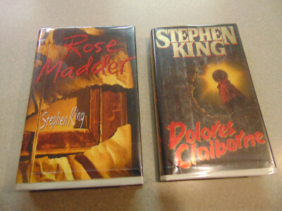 Rose Madder & Dolores Claiborne SK First Editions w/mylar covers, F-VF,free ship