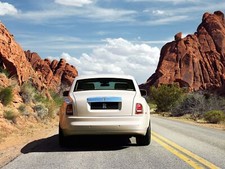 Cars rolls royce white phantom tires classic Desk Mat Stitched